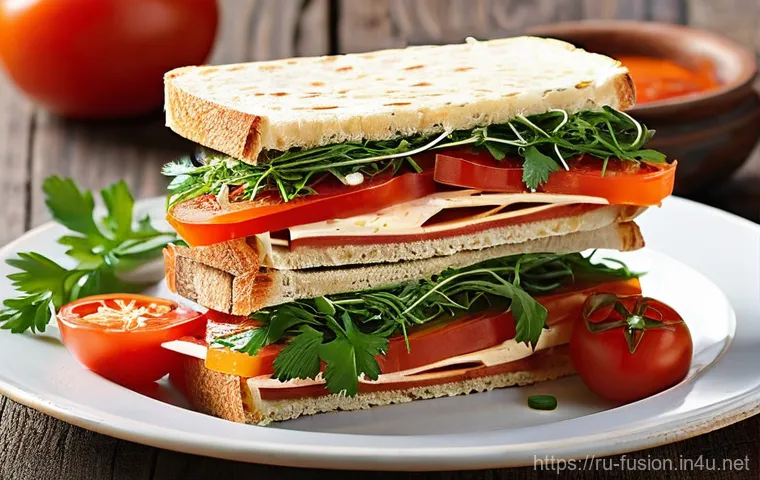퓨전 샌드위치 지역별 인기 메뉴 - **"St. Petersburg Seafood Elegance: Smoked Trout and Avocado Sandwich"**
    A beautifully composed ...