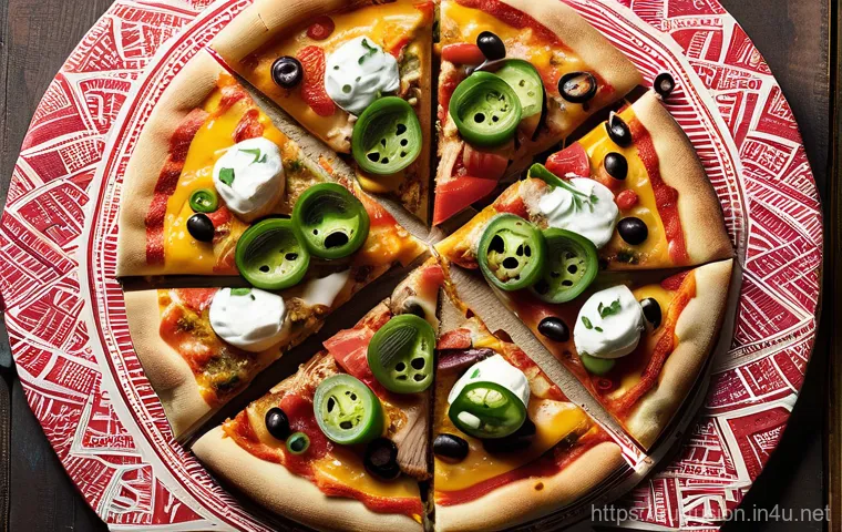 퓨전 피자 간편 조리법 - **"A close-up, high-angle shot of a vibrant Teriyaki Chicken Fusion Pizza, freshly out of a hot oven... 퓨전 피자 간편 조리법 - **"A close-up, high-angle shot of a vibrant Teriyaki Chicken Fusion Pizza, freshly out of a hot oven...