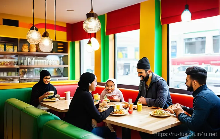 퓨전 패스트푸드 할랄 인증 제품 - **Prompt:** A close-up shot of a gourmet Halal Fusion shawarma, beautifully presented on a rustic wo...